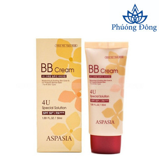 Kem Nền Chống Nắng Aspasia 4U Special BB Solution Cream SPF50 Pa+++ 50g