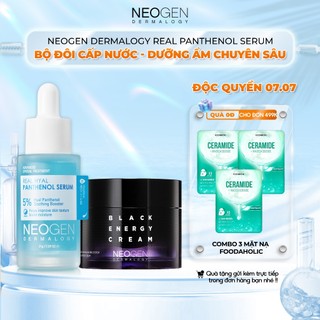 Bộ đôi serum ha & kem dưỡng cấp nước phục hồi dưỡng da căng bóng neogen dermalogy