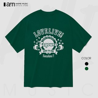 Áo thun Unisex Love Live! Sunshine!! Aqours Oversized 100% Cotton ngắn tay