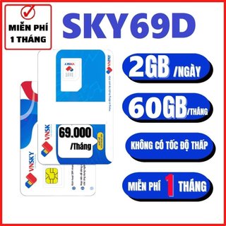 [ Sale Sim ]  SIM 4G Mobi A69 A79 A119 SKY69 Tặng Data Gọi Miễn Phí Nội Mạng Phí Chỉ 69K / Tháng