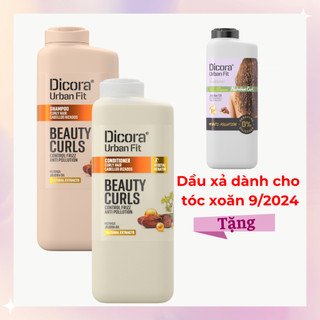 Dầu gội - xả dành cho tóc xoăn Dicora Urban Fit chiết xuất tinh dầu Jojoba 400ml - BioTopcare Official