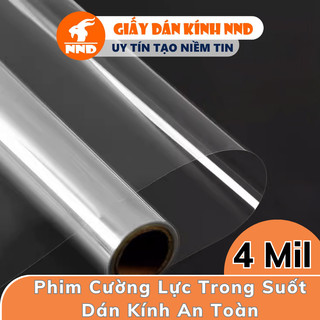 Phim Cường Lực Trong Suốt Dán Kính An Toàn Bảo Vệ Cửa Kính Độ Dày 4Mil Xuất Sứ Hàn Quốc Chính Hãng