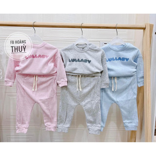 Lullaby XẢ kho - Bộ Cài Vai Dài Tay thu đông Bé Trai/Gái từ 6 tháng đến 5y