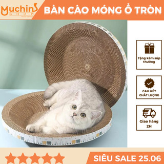 Bàn cào móng cho mèo - bàn cào mèo - bàn cào móng bìa carton tặng kèm catnip - muchinshop