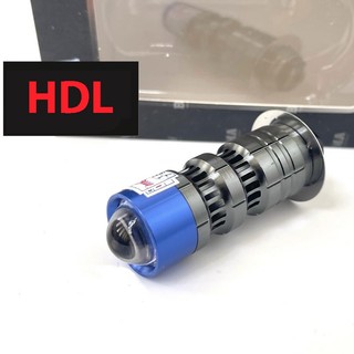 Đèn pha led bi cầu mini 2 mầu chân m5 cos vàng pha trắng đèn pha xe dream đèn h6