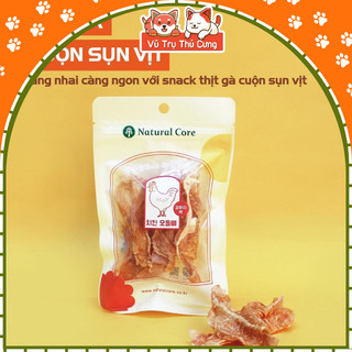Snack Cho Chó Thịt Gà Cuộn Sụn Vịt Natural Core