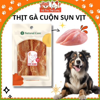 Snack cho chó thịt gà cuộn sụn vịt natural core