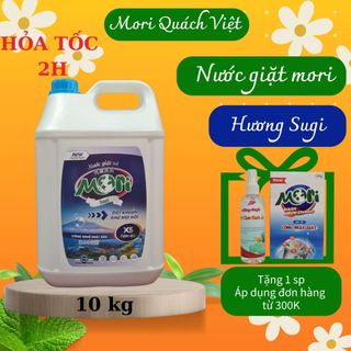  nước giặt mori hương sugi hương thơm ngọt dịu lưu hương trong từng sợi vải can 10L quachviet208 