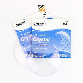 Tròng kính cận Chemi Hàn quốc chiết suât 1.74 U2 siêu mỏng dành cho độ cận cao