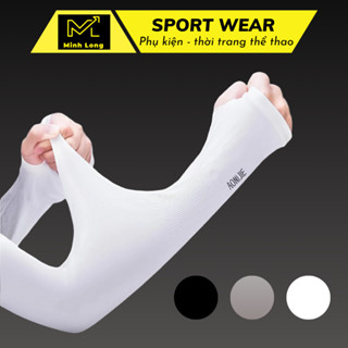 Găng Tay Bao Tay Chống Nắng Ống Tay Chống Nắng Nữ Nam Hở Ngón Chống Tia UV