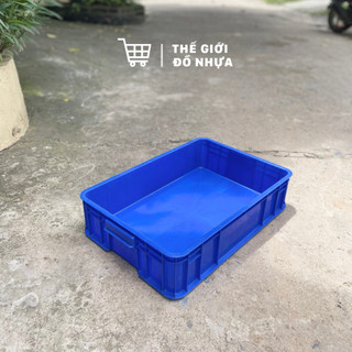 Thùng nhựa sóng bít kích thước 610x420x150mm nuôi cá trồng rau đựng dụng cụ linh kiện, chịu được nhiệt độ kho lạnh