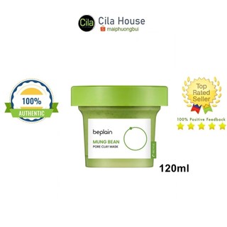 Mặt nạ đất sét beplain mung bean pore clay mask 120ml - cila house