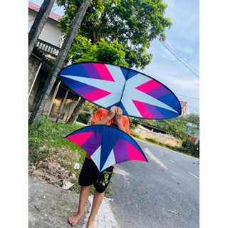 diều lắp ghép cacbon 1m7 khung full cacbon cap cấp vải áo in nhiệt mầu nổi không thấm nước xương cá tím #dieusao