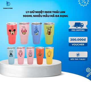 Ly giữ nhiệt Inox Thái Lan 900ml, Cốc giữ nhiệt cách chân không cao cấp, nhiều mẫu mã đa dạng