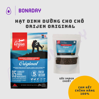 HẠT DINH DƯỠNG CHO CHÓ ORIJEN ORIGINAL, BONADAY PETS, từ thịt và cá tươi, không ngũ cốc, cho mọi độ tuổi, gói tiết kiệm