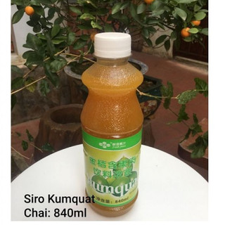 Siro kumquat/kim quất chai 840ml bao bì mới giá yêu thương