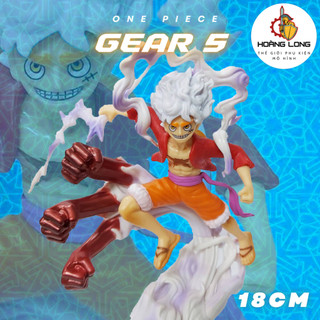 Mô hình Luffy Gear 5 Haki 18cm, figure One Piece, quà tặng Sưu tầm Độc đáo, trang trí bàn làm việc (phụ kiện Hoàng Long)