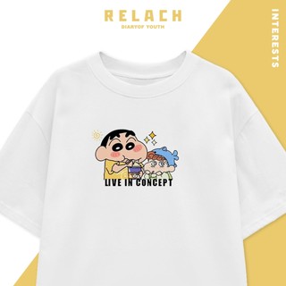 Áo Thun Nam Nữ Form Rộng Cotton Tay Lỡ , Áo Phông  Relach Cổ Tròn Basic Tee Oversize Trend Hè - Shin & Hima