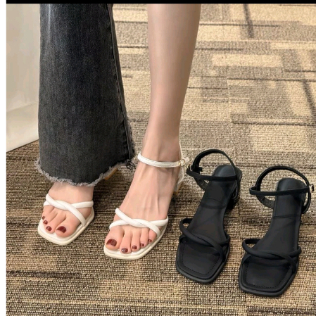 Sandanl cao gót nữ 5 cm NGỌC TRINH STORE quai hậu đi học đi chơi .KB 036 DéP Shoes | BigBuy360 - bigbuy360.vn