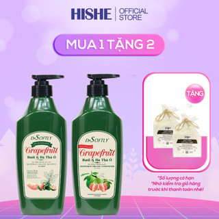 Dầu gội thảo dược Bưởi Hà thủ ô DrSoftly 500ml - Kích thích mọc tóc, nuôi dưỡng tóc đen mượt