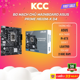 Bo mạch chủ mainboard asus prime h610m-k d4