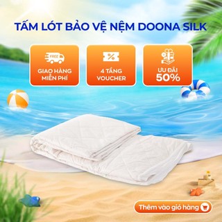 Bảo vệ nệm lụa phi Doona Silk thiết kế sang trọng, chống bụi bẩn, nấm mốc, độ bền cao