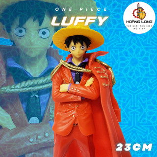 Mô hình Luffy Red 23cm, figure One Piece, quà tặng Sưu tầm Độc đáo, trang trí bàn làm việc (phụ kiện Hoàng Long)