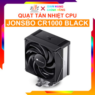 Quạt Tản Nhiệt CPU Jonsbo CR-1000 Evo Black Không Led 4 Ống Đồng - Hàng Fullbox