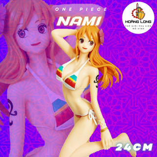 Mô hình Nami Bikini 24cm, figure One Piece, quà tặng Sưu tầm Độc đáo, trang trí bàn làm việc (phụ kiện Hoàng Long)