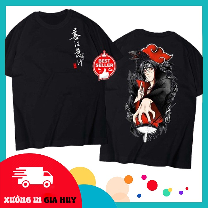 Áo Uchita Itachi, Áo Anime Naruto mẫu mới in hình Itachi cực chất, siêu ngầu