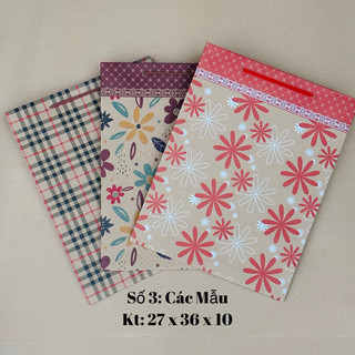 Túi giấy đẹp - Combo 50c túi quà tặng số 3 kt: 27x36x11