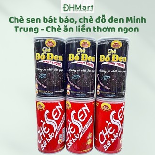 Chè Sen bát bảo Minh Trung/ chè Đỗ Đen Minh Trung - Chè ăn liền thơm ngon, tiện lợi, không chất bảo quả hộp 365g