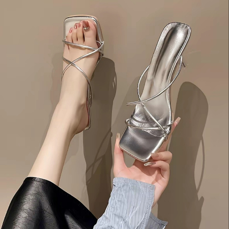 Sandal Cao Gót Nữ NT STORE 5cm Gót Nhọn Quai Mảnh La Mã _MÃ 033_L2A .