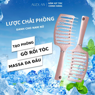 Lược chải tóc gỡ rối - chải phồng tóc tạo kiểu nam nữ - lược bán nguyệt chải phồng cỡ lớn cao cấp