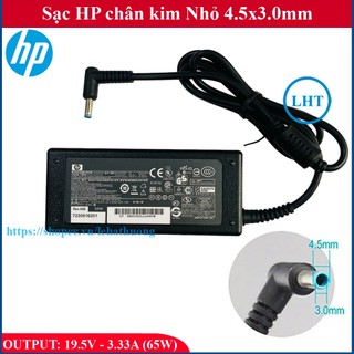 💥Sạc Laptop HP 19.5V - 3.33A - 65W chân kim Nhỏ 4.5x3.0mm