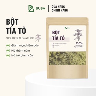 Bột tía tô nguyên chất 100% mặt nạ bột giúp giảm mụn, mờ thâm nám, sáng da - busa
