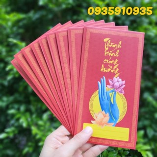 Combo 10 bao lì xì, cúng dường phật giáo