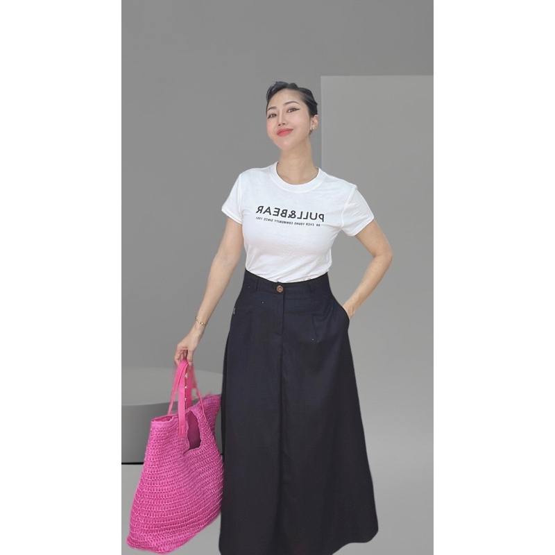 Áo thun Cotton Lụa cổ tròn!  ( vải xuất khẩu)