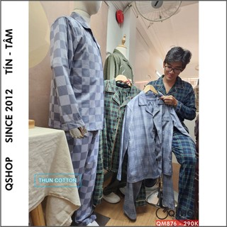 Tổng hợp bộ pijama nam thun cotton co giản phù hợp người tặng người lớn trung niên QSHOP QM792-QM821