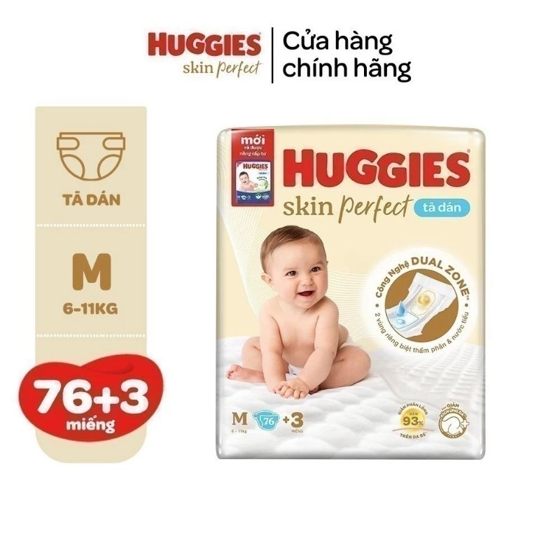 Tã dán Huggies M76+3