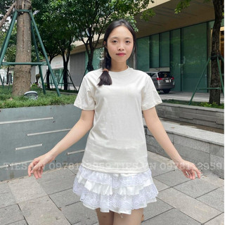 Áo Thun Trơn Cotton 2 Chiều Babytee Ôm Body Cổ Tròn Tay Ngắn Basic Đơn Giản Cho Nữ