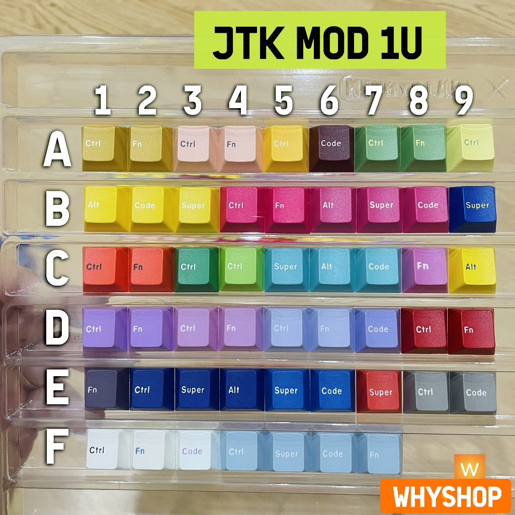 [Chính hãng] JTK Keycap Mod 1u - Nút lẻ bàn phím cơ - JTK Grab