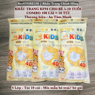 Khẩu trang kf94 cho trẻ 5-10 tuổi