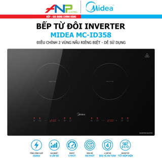 Bếp Từ Midea MC-ID358 (Bếp Từ Đôi, Bếp Điện Từ Inverter Công suất 3500W)