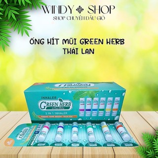 DẦU GIÓ {COMBO DÂY 6 ỐNG} ỐNG HÍT MŨI Green Herb THÁI LAN - HỖ TRỢ VIÊM MŨI DỊ ỨNG_CHÍNH HÃNG