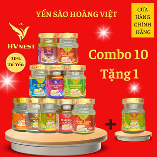 Yến sào hoàng việt. hũ yến chưng mix đủ 9 vị.