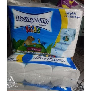   Giá sĩ - Freeship  Combo 5 lốc giấy về sinh Hoàng Long không lõi  30 cuộn  