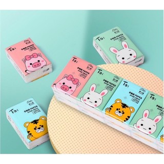 Khăn giấy khô bỏ túi hoạt hình giấy vàng giấy trắng eve story