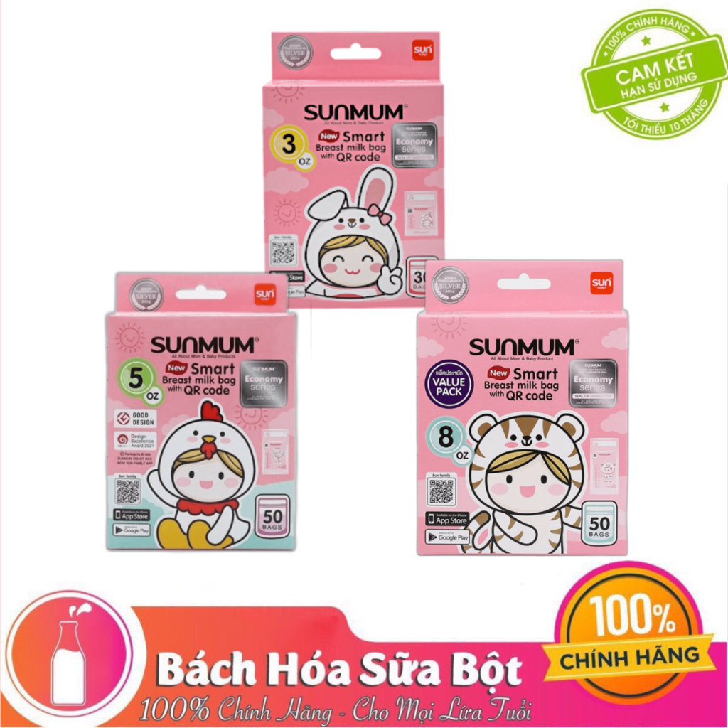 Túi Trữ Sữa SUNMUM 100ml/150ml/250ml