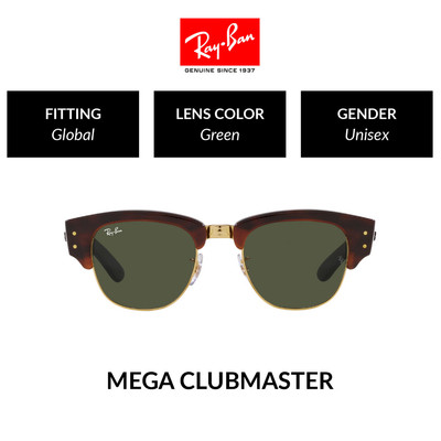 Mắt kính RAY-BAY CLUBMASTER - RB0316S 990/31 Size 53 - Kính mát